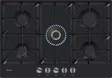 NEFF T27CIQ8S0 N 70, Gas hob, 75 cm, Enamel, Black