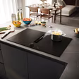 NEFF V68YYX4B0 N 90, Induction hob with integrated ventilation system, 80 cm, Matt black, Flex Design