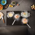NEFF V68YYX4B0 N 90, Induction hob with integrated ventilation system, 80 cm, Matt black, Flex Design