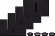 NEFF V68YYX4B0 N 90, Induction hob with integrated ventilation system, 80 cm, Matt black, Flex Design