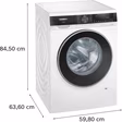 Siemens WG56G2Z4GB iQ500, Washing machine, front loader, 10 kg, max. 1600 rpm