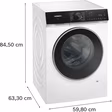Siemens WG56H2A9GB iQ500, Washing machine, front loader, 10 kg, max. 1600 rpm