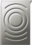 Siemens WG56H2AXGB iQ500, Washing machine, front loader, 10 kg, max. 1600 rpm, Silver inox