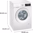 Siemens WN34A1U8GB iQ300, Washer dryer, 8/5 kg, max. 1400 rpm