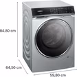 Siemens WN54C2ATGB iQ700, Washer dryer, 10.5/6 kg, 1400 rpm