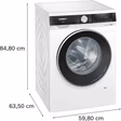 Siemens WN54G1A1GB iQ500, Washer dryer, 10.5/6 kg, max. 1400 rpm