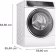 Bosch WNC25410GB Series 8, Washer dryer, 10.5/6 kg, max. 1400 rpm