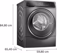 Bosch WNC254ARGB Series 8, Washer dryer, 10.5/6 kg, 1400 rpm