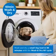 Bosch WNG25401GB Series 6, Washer dryer, 10.5/6 kg, max. 1400 rpm