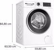 Bosch WNG25401GB Series 6, Washer dryer, 10.5/6 kg, max. 1400 rpm