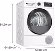 Bosch WQG24502GB Series 6, Heat pump tumble dryer, 9 kg