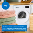 Bosch WTH85225GB Series 4, Heat pump tumble dryer, 8 kg