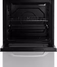 Zenith ZE503W 50cm Electric Single Oven with solid plate - hob White