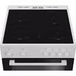 Zenith ZET605W 60cm Electric Cooker with Ceramic Hob - White